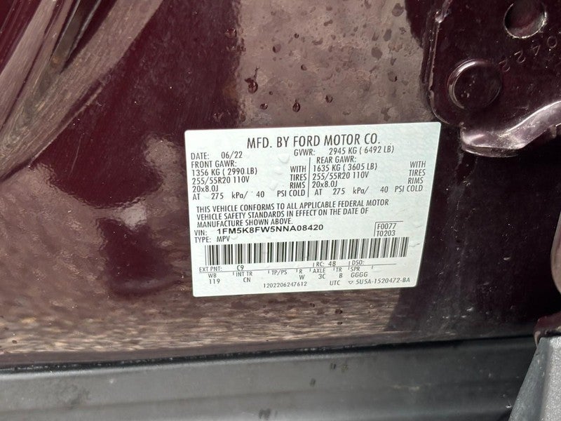 2022 Ford Explorer Limited 4WD