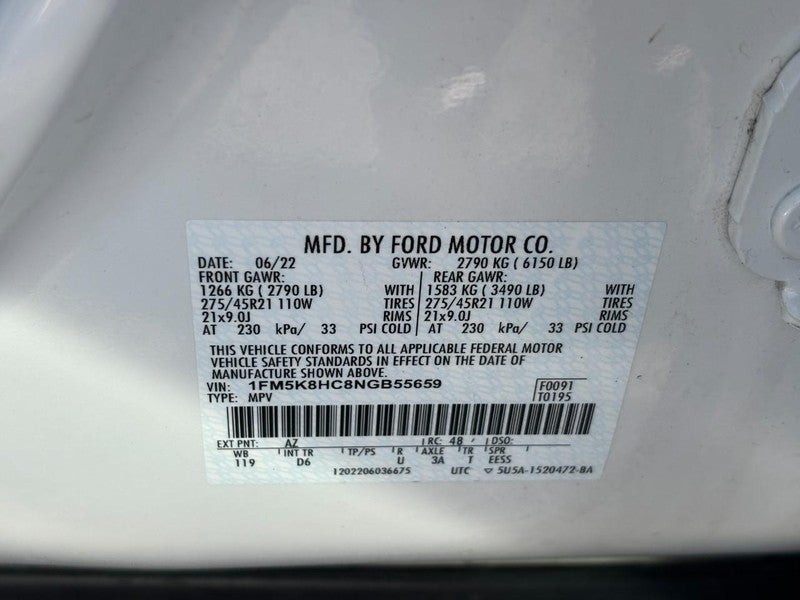 2022 Ford Explorer Platinum 4WD