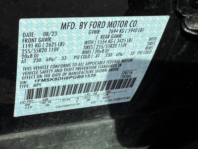 2023 Ford Explorer XLT 4WD