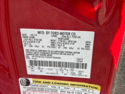 2014 Ford F-150 4WD SuperCrew 145" XLT