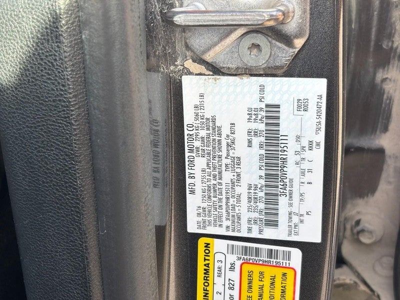 2017 Ford Fusion Sport AWD