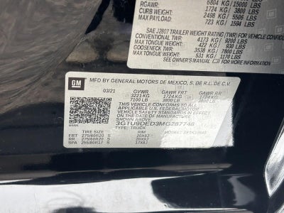 2021 GMC Sierra 1500 4WD Crew Cab 147" SLT