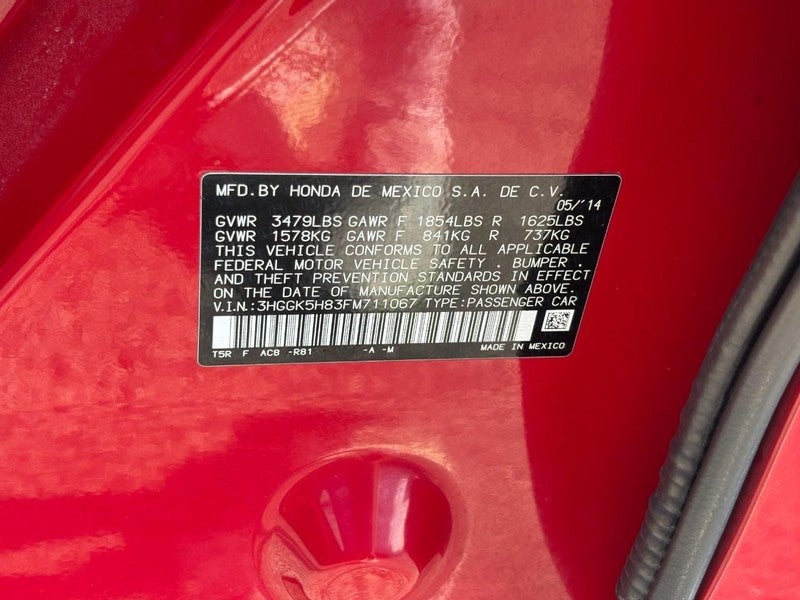 2015 Honda Fit 5dr HB CVT EX