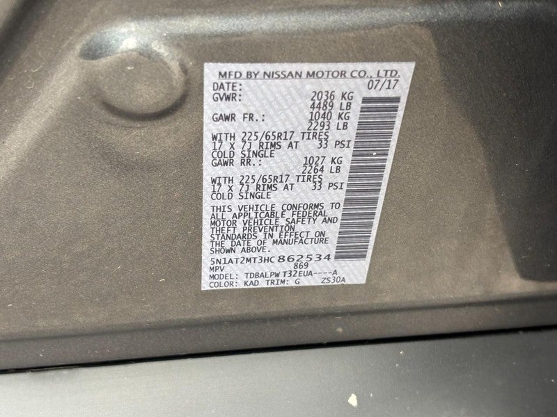 2017 Nissan Rogue 2017.5 FWD S