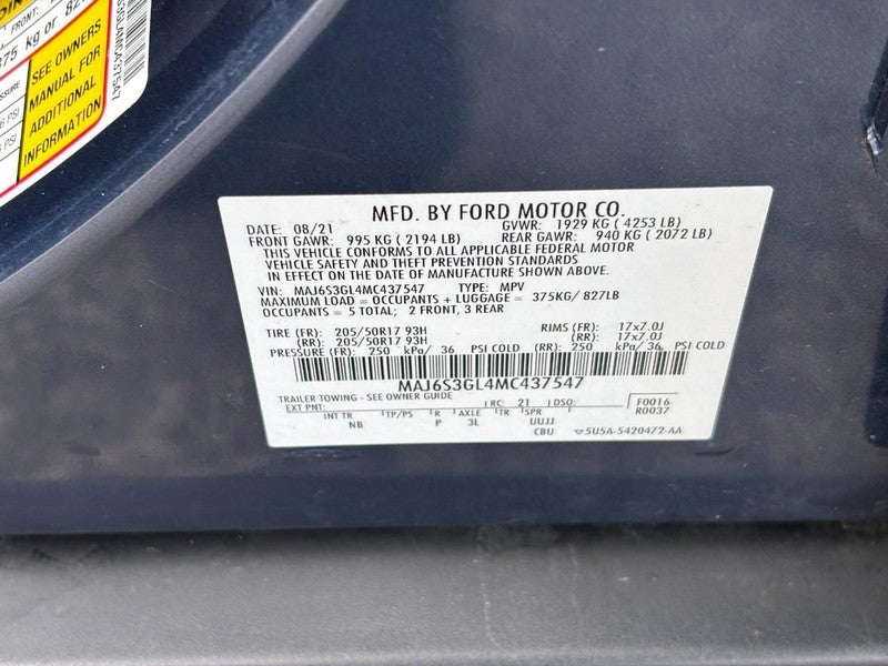 2021 Ford EcoSport SE 4WD