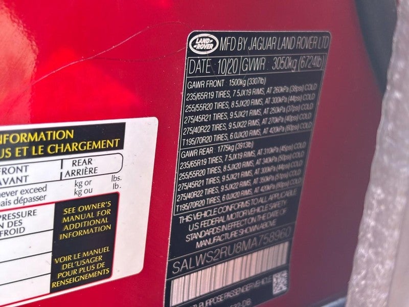 2021 Land Rover Range Rover Sport Turbo i6 MHEV HST