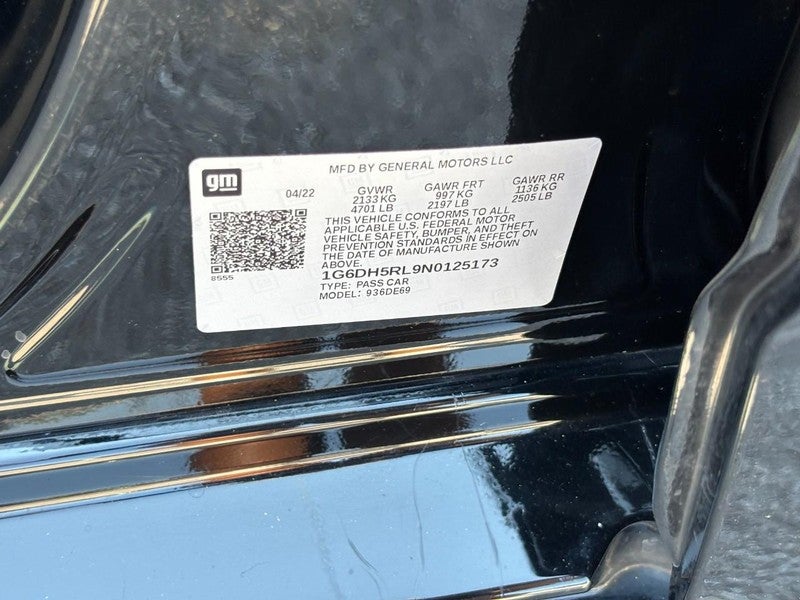 2022 Cadillac CT4-V 4dr Sdn