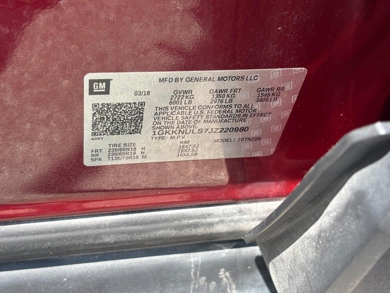 2018 GMC Acadia AWD 4dr SLT w/SLT-1