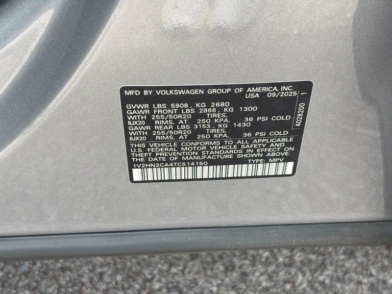 2026 Volkswagen Atlas 2.0T SE w/Technology 4MOTION