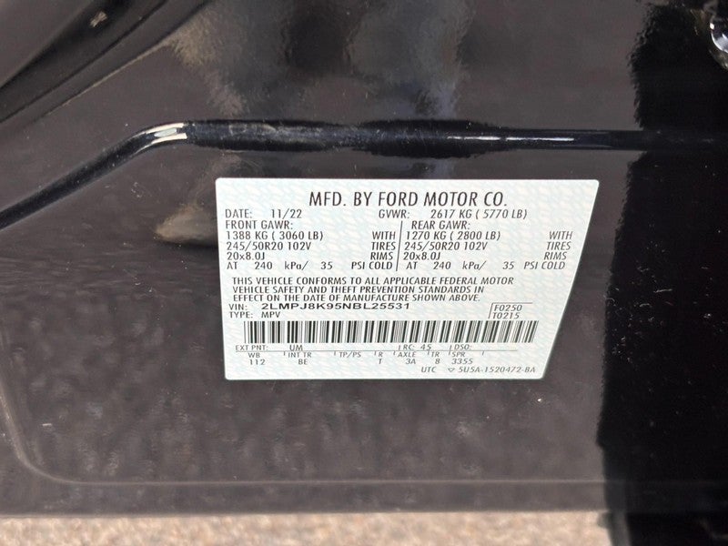 2022 Lincoln Nautilus Reserve AWD