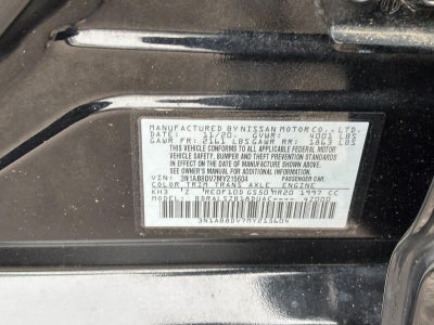 2021 Nissan Sentra SR CVT