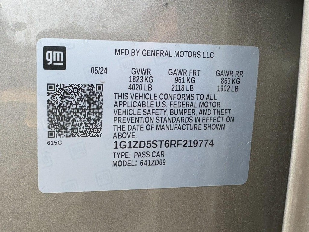 2024 Chevrolet Malibu 4dr Sdn 1LT