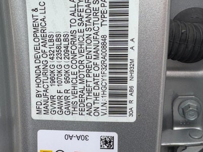 2024 Honda Accord Sedan EX CVT