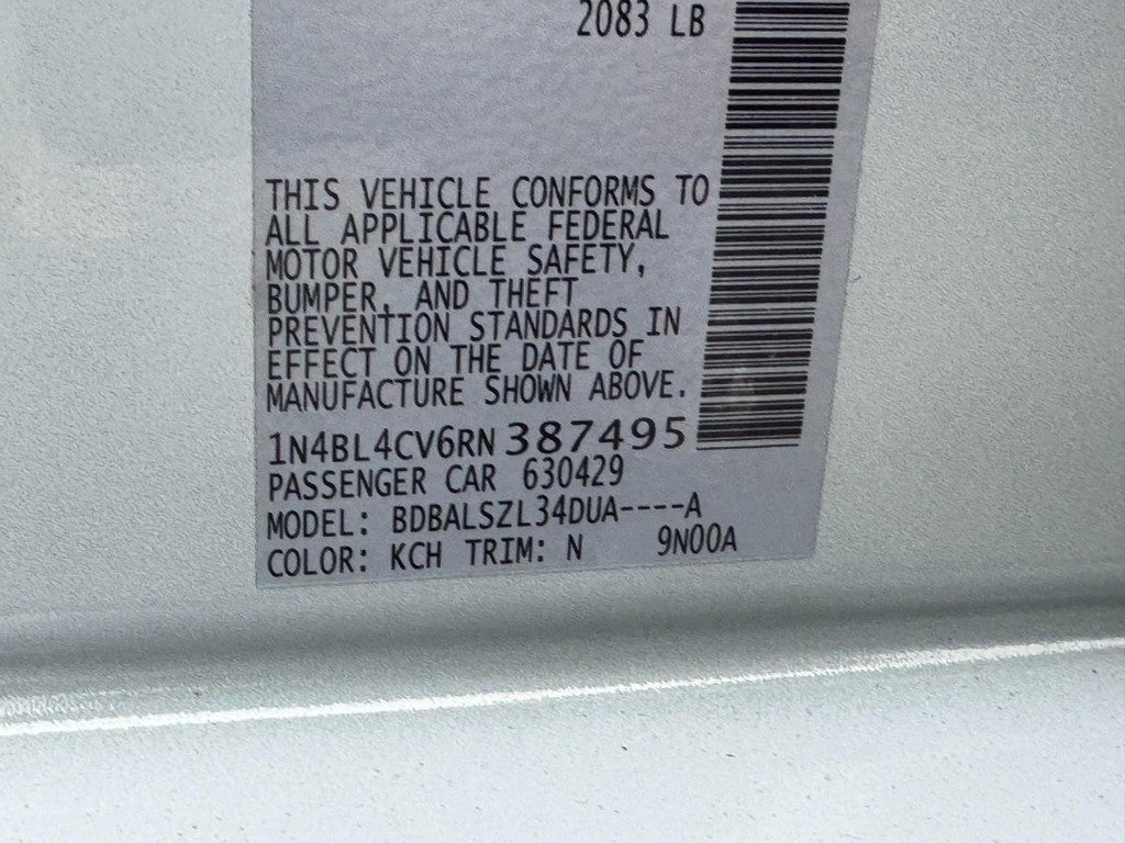 2024 Nissan Altima 2.5 SR Sedan