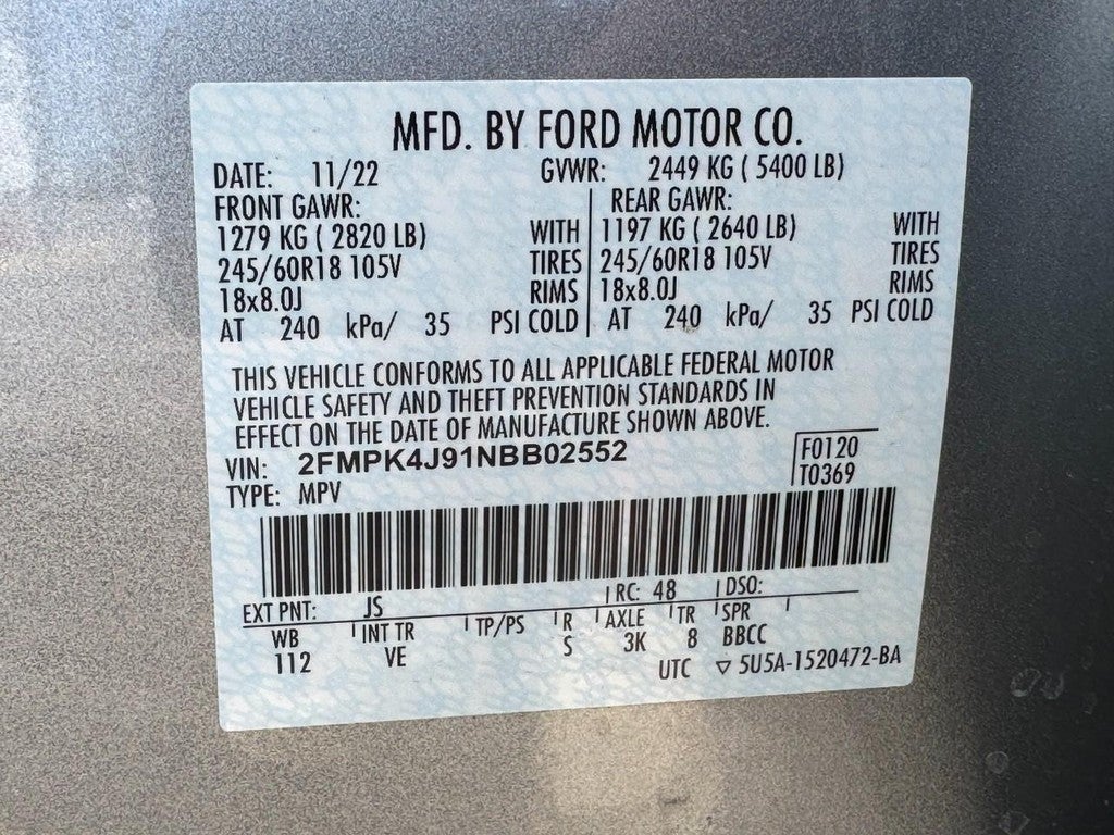 2022 Ford Edge AWD