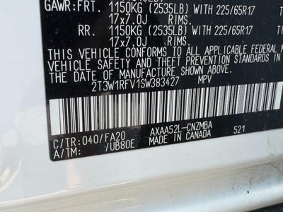 2025 Toyota RAV4 XLE FWD (Natl)