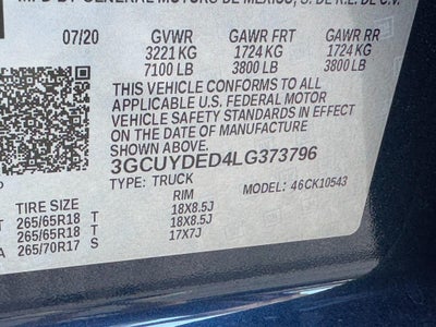 2020 Chevrolet Silverado 1500 4WD Crew Cab 147" LT