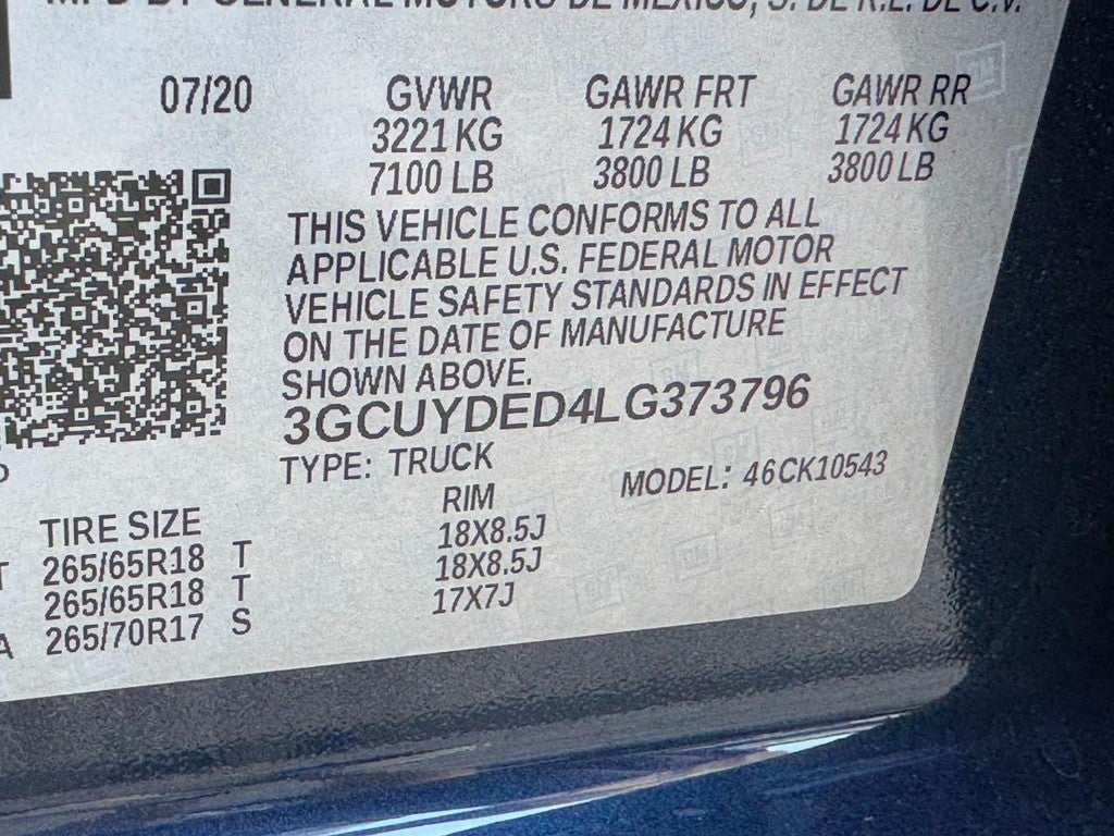 2020 Chevrolet Silverado 1500 4WD Crew Cab 147" LT