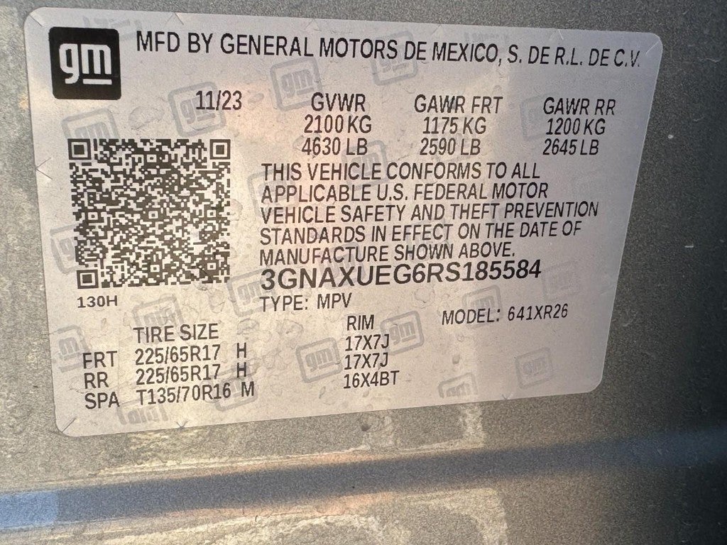 2024 Chevrolet Equinox AWD 4dr LT w/1LT