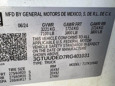 2024 GMC Sierra 1500 4WD Crew Cab 147" SLT