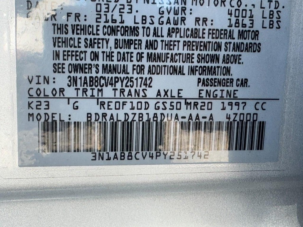 2023 Nissan Sentra SV CVT