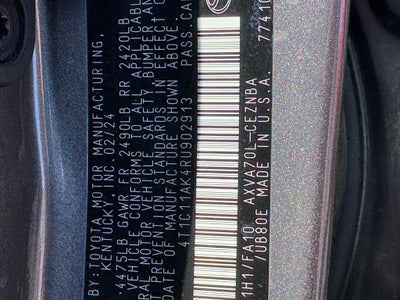 2024 Toyota Camry LE Auto (Natl)