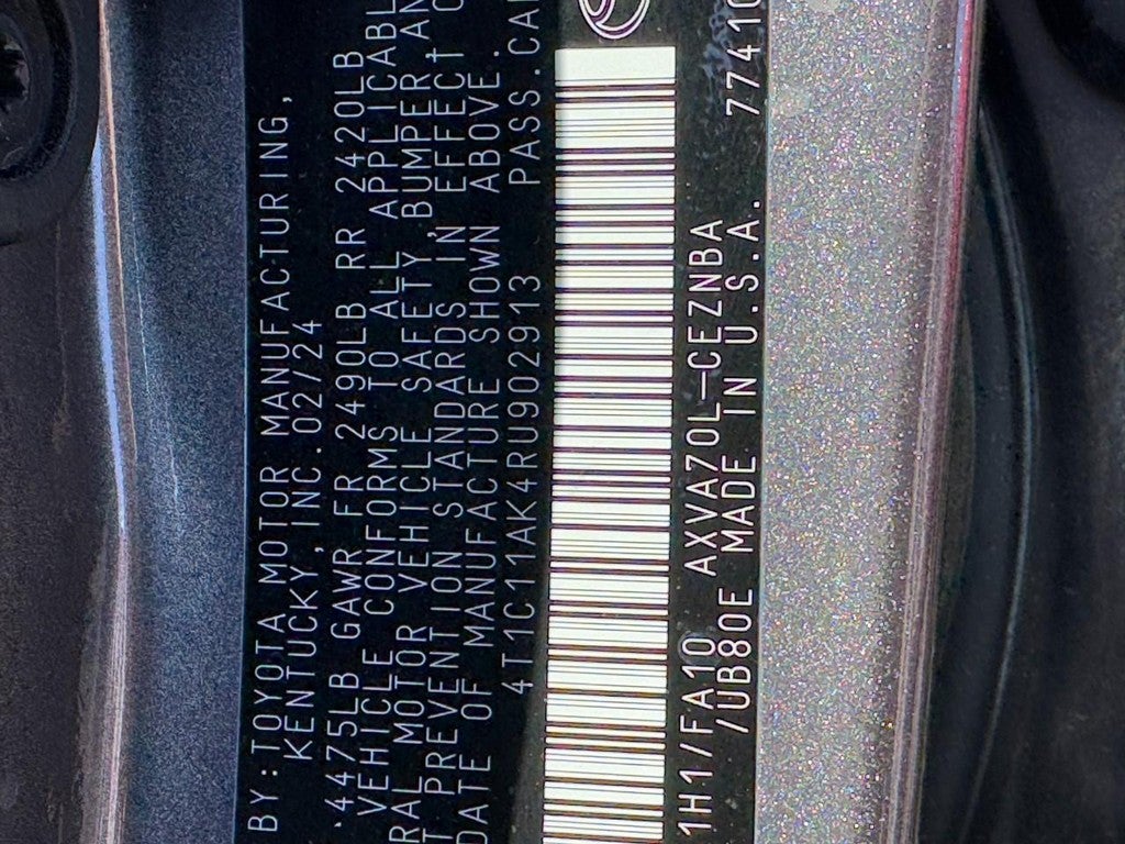 2024 Toyota Camry LE Auto (Natl)