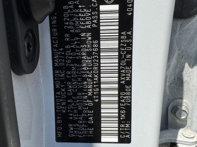 2024 Toyota Camry SE Auto (Natl)