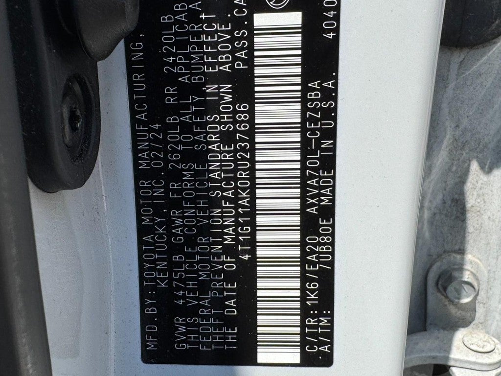 2024 Toyota Camry SE Auto (Natl)