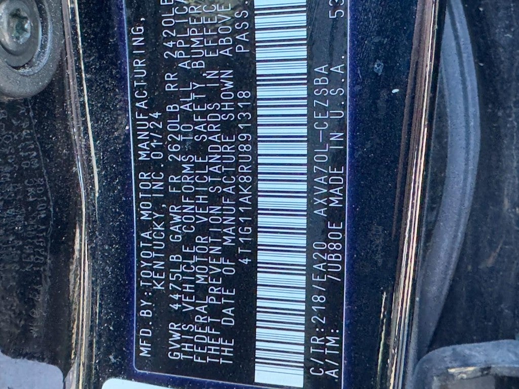 2024 Toyota Camry SE Auto (Natl)