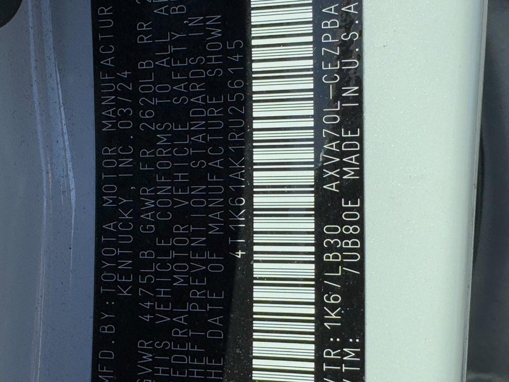 2024 Toyota Camry XSE Auto (Natl)