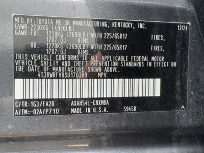 2025 Toyota RAV4 Hybrid XLE AWD (Natl)