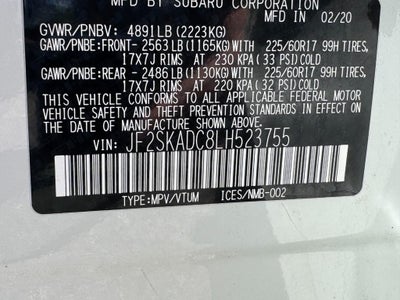 2020 Subaru Forester CVT