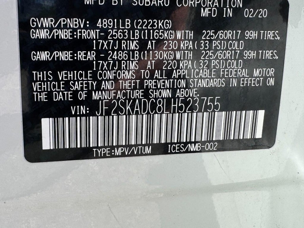 2020 Subaru Forester CVT