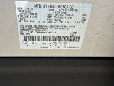 2017 Ford Explorer Base FWD