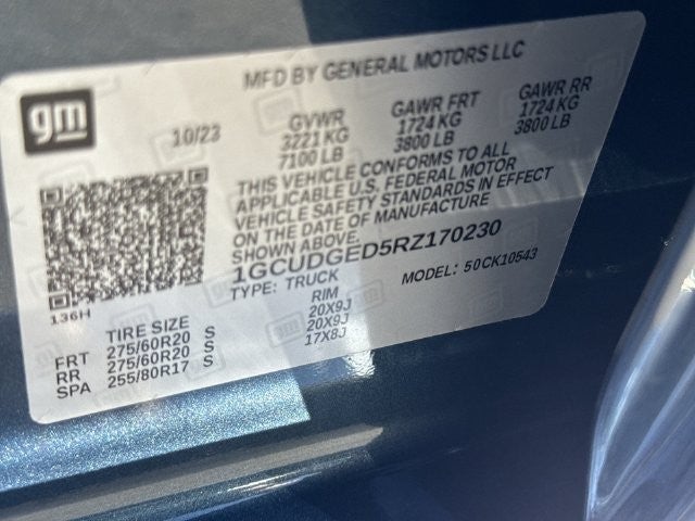 2024 Chevrolet Silverado 1500 4WD Crew Cab 147" LTZ
