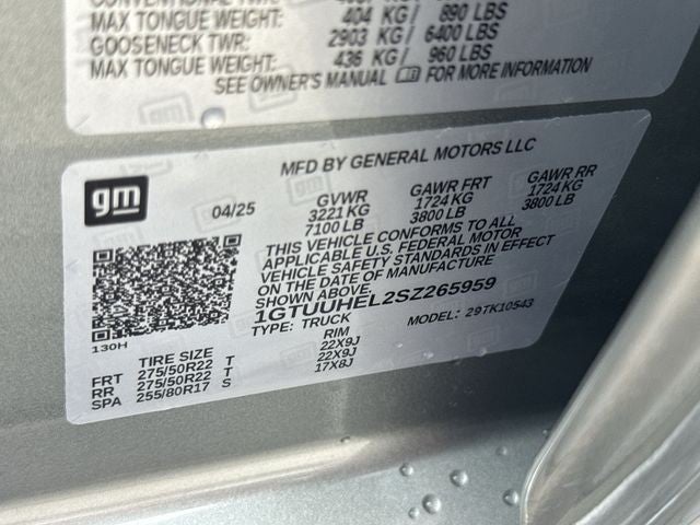 2025 GMC Sierra 1500 4WD Crew Cab 147" Denali Ultimate