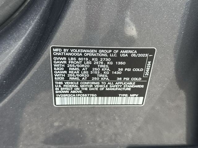 2023 Volkswagen Atlas 3.6L V6 SEL R-Line Black 4MOTION