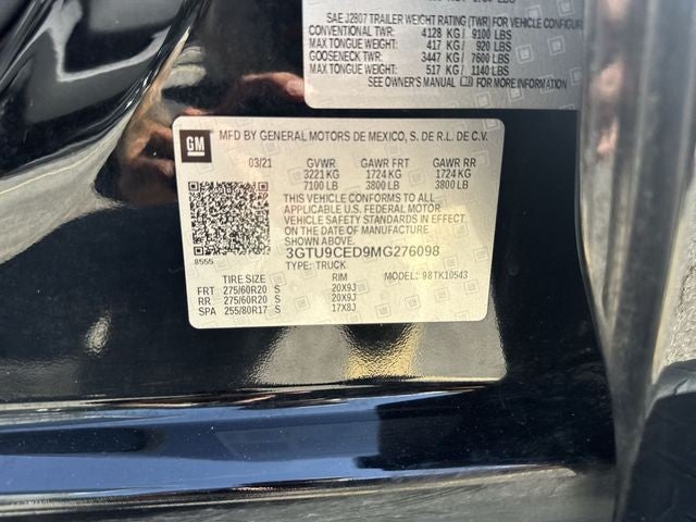 2021 GMC Sierra 1500 4WD Crew Cab 147" Elevation w/3SB