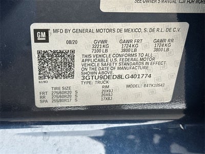 2020 GMC Sierra 1500 4WD Crew Cab 147" SLT