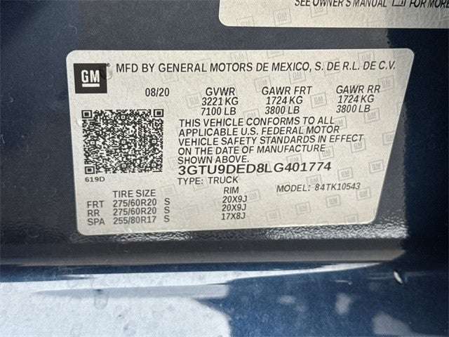 2020 GMC Sierra 1500 4WD Crew Cab 147" SLT