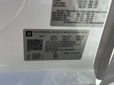 2020 GMC Sierra 1500 4WD Crew Cab 157" SLT