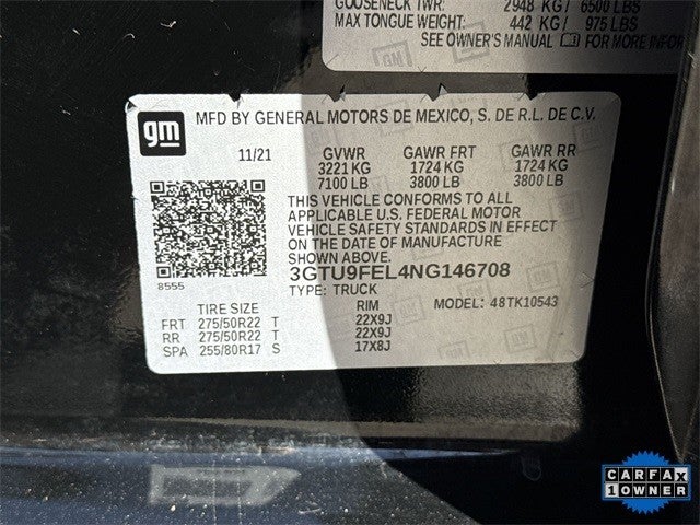 2022 GMC Sierra 1500 Limited 4WD Crew Cab 147" Denali