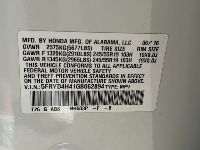 2016 Acura MDX SH-AWD 4dr