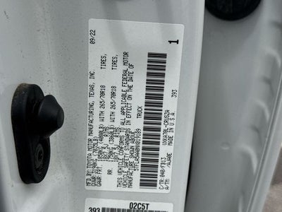 2022 Toyota Tundra 2WD SR5 Double Cab 6.5' Bed (Natl)