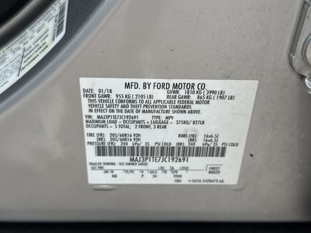 2018 Ford EcoSport SE FWD