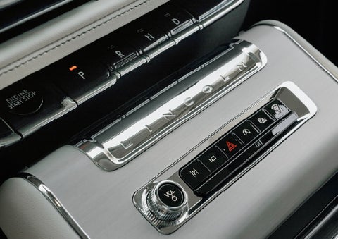 The piano key gear selector of a 2027 Lincoln Aviator® Back Label™ SUV. | Dave Sinclair Lincoln in Ballwin MO