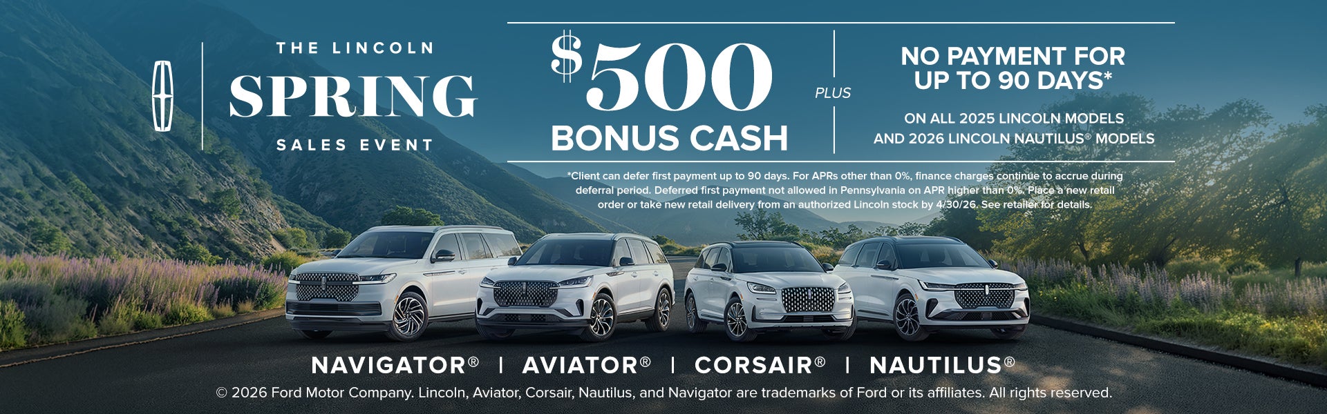 2026 Lincoln Spring Event